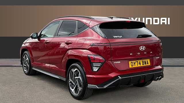 Hyundai KONA 1.6 Hybrid 129 N Line S 5dr DCT Hybrid Hatchback Red